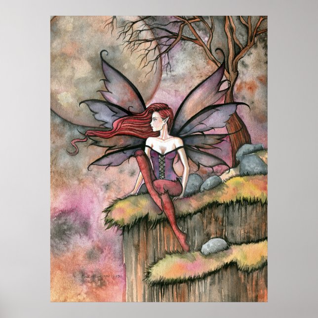 Belle affiche d'art de la fée Imprimer par Molly H (Devant)