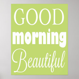 Belle affiche de Good Morning