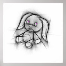 Belle affiche de lapin.