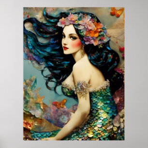 Belle affiche de sirène