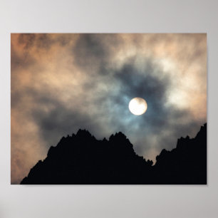 Belle affiche d'éclatement de nuages