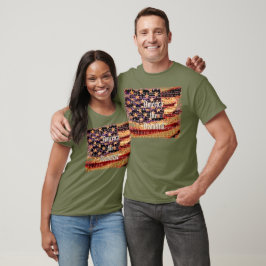 Belle Amérique, Olive, T-Shirt pour hommes patriot