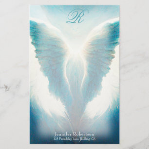 Belle Ange Ailes Monogramme Papeterie