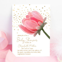 Belle Aquarelle Baby shower Fleur Invitation