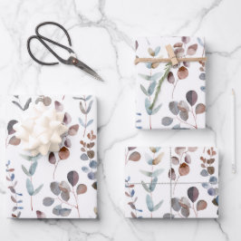 Belle aquarelle Eucalyptus Feuilles 