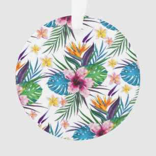 Belle aquarelle tropicale à peinture florale
