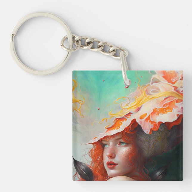 Belle artiste Abstraite Red Haired Ginger Girl (Devant)