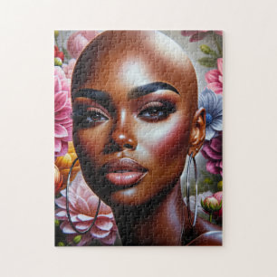 Belle Bald African American Woman Puzzle