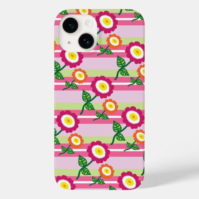 Belle bande et Fleurs iPhone 7 Coque (Verso)