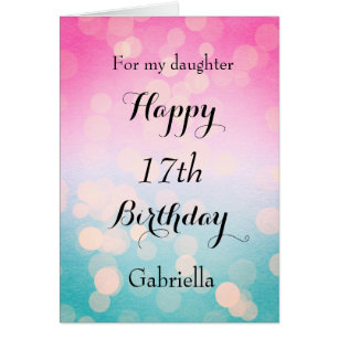 Belle Bokeh 17ème anniversaire fille