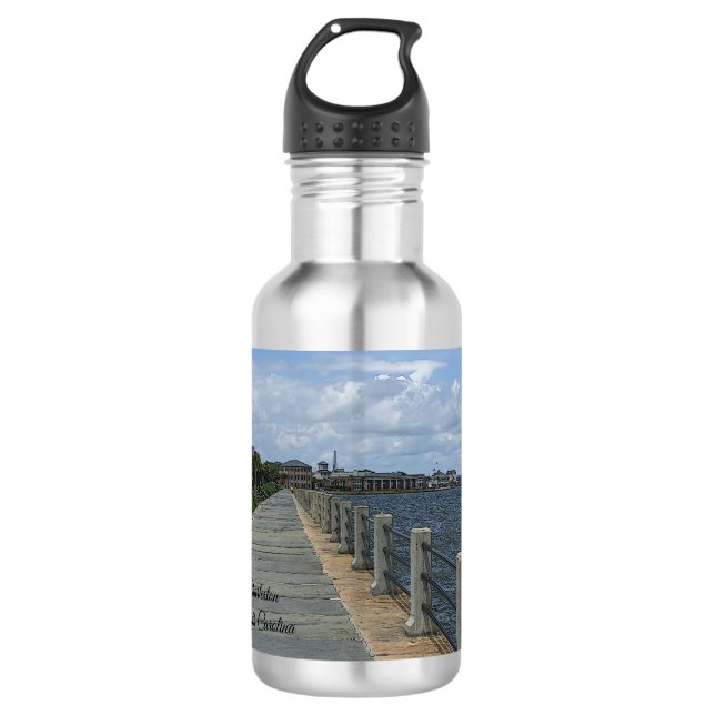 Belle Bouteille d'eau de promenade en bord de mer (Devant)