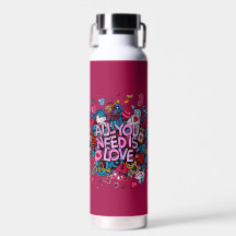 Belle bouteille d'eau spéciale Pink Valentine