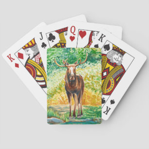 Belle Bulle d'orignal cartes de jeu