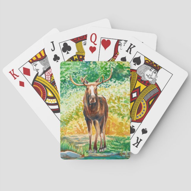 Belle Bulle d'orignal cartes de jeu (dos)