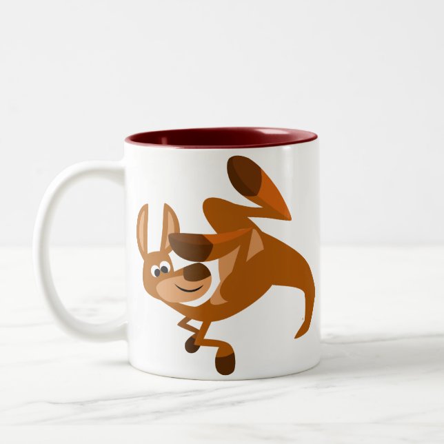 Belle caricature de la Mug Somersault de Kangaroo (Gauche)