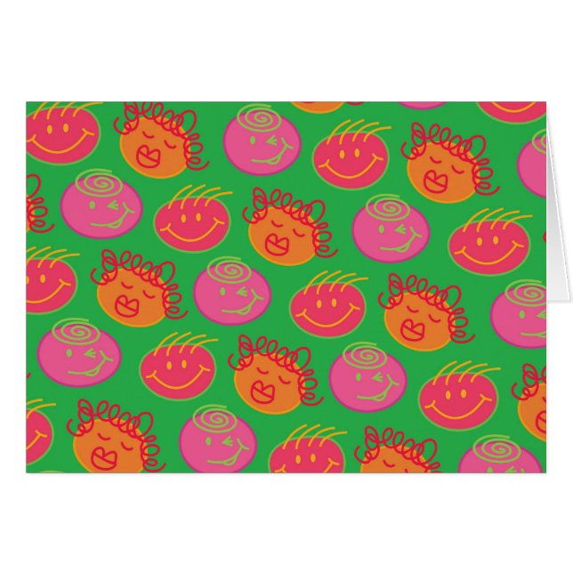 Belle Caricature Scribbles Amusants soyeux tête Bu (Devant horizontal)