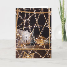 Belle carte blanche design Noël