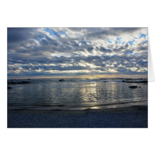 Belle carte bleue Sea at Night Blank