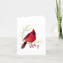 Belle carte Cardinal Rouge