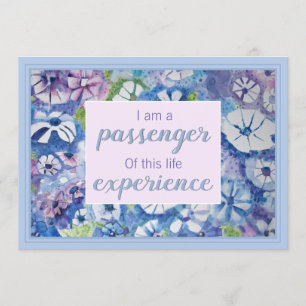 Belle carte d'affirmation de pratique spirituelle