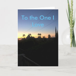 Belle Carte d'Anniversaire Heureuse Avec Lever Du