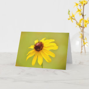 Belle carte d'Art Fleur Jaune