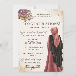 Belle carte de fin d'études | Carte de fin d'étude
