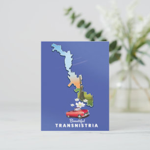 Belle carte de la Transnistrie