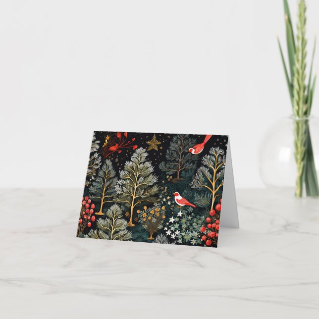 Belle carte de Noël rétro (Devant)