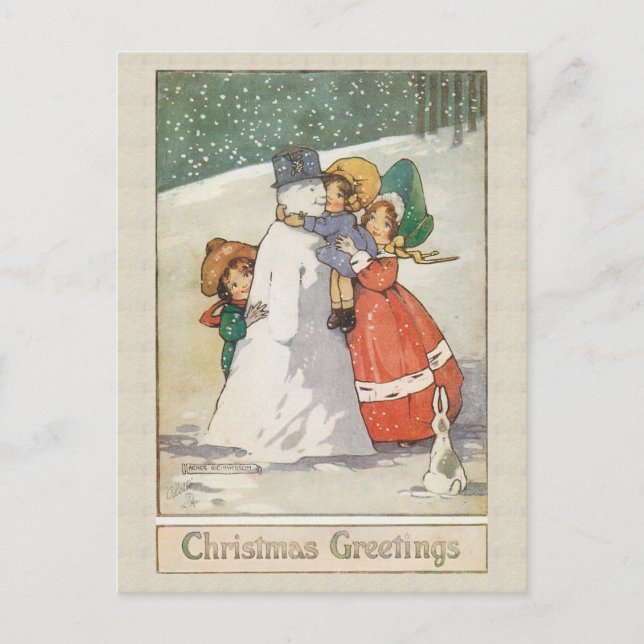 Belle carte de Noël Vintage (Devant)