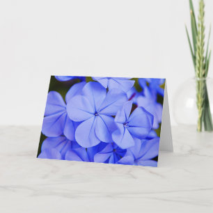 Belle carte de notes Blue Tropical Flowers