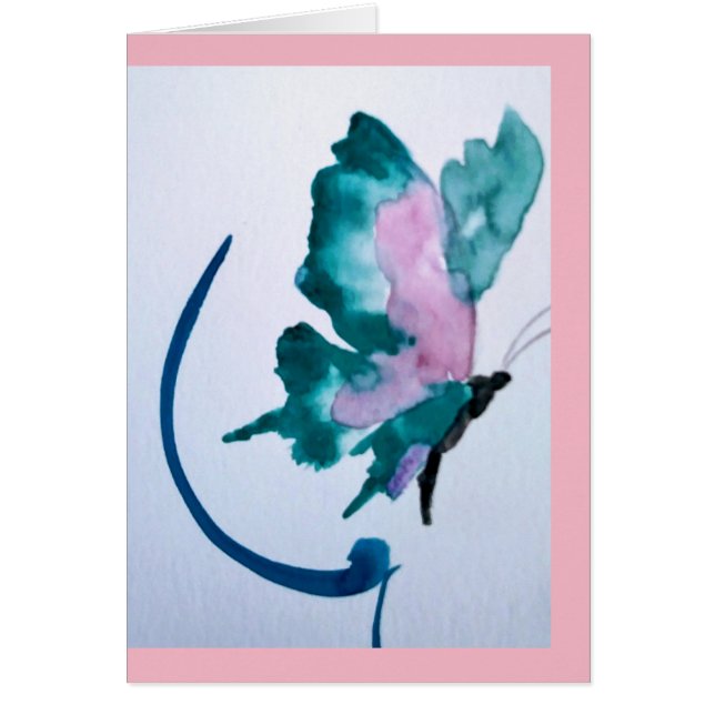 belle carte de papillon (Devant)