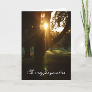 Belle Carte de Sympathie Sunset