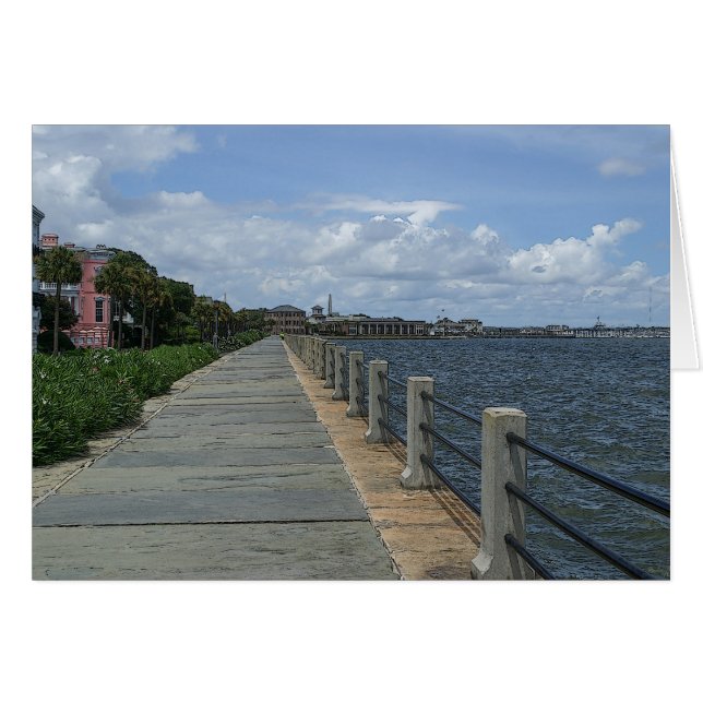 Belle carte de voeux Waterfront Walkway (Devant Horizontal)