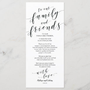 Belle carte élégante de couvert de Merci