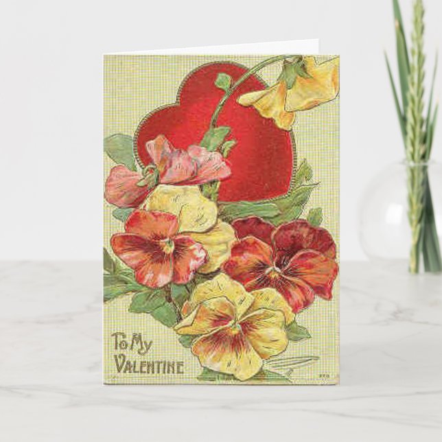 Belle carte Floral Valentine's Day (Devant)