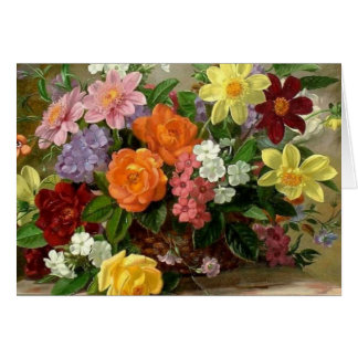 belle carte florale d'art