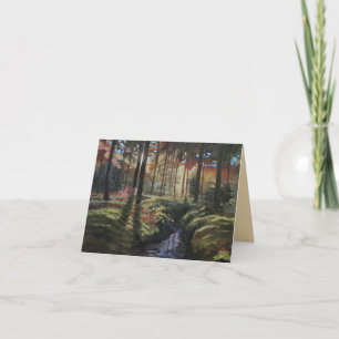 Belle carte Forest Sunrise Blank