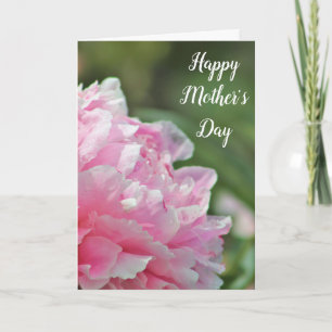 Belle carte Pink Peony pour la fête des mères