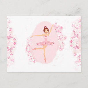 Belle carte postale ballerine