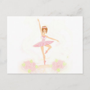 Belle carte postale ballerine