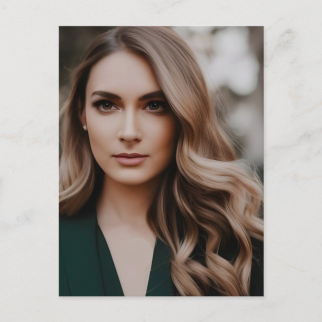 Belle carte postale Blonde (Devant)