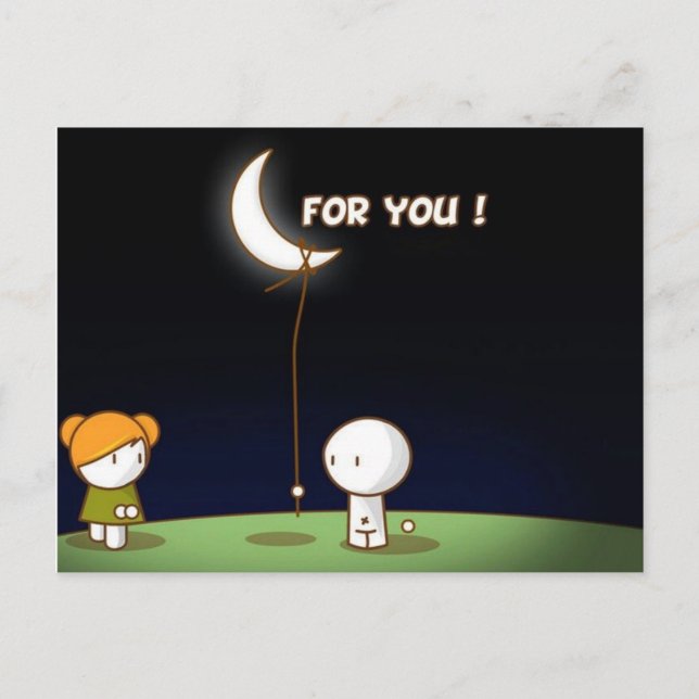 Belle carte postale de Valentine pour vous (Devant)