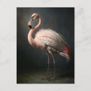 Belle carte postale Flamant rose