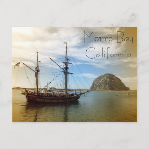 Belle carte postale Morro Bay de style Vintage !