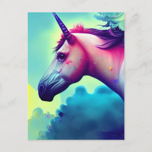 Belle carte postale Unicorn