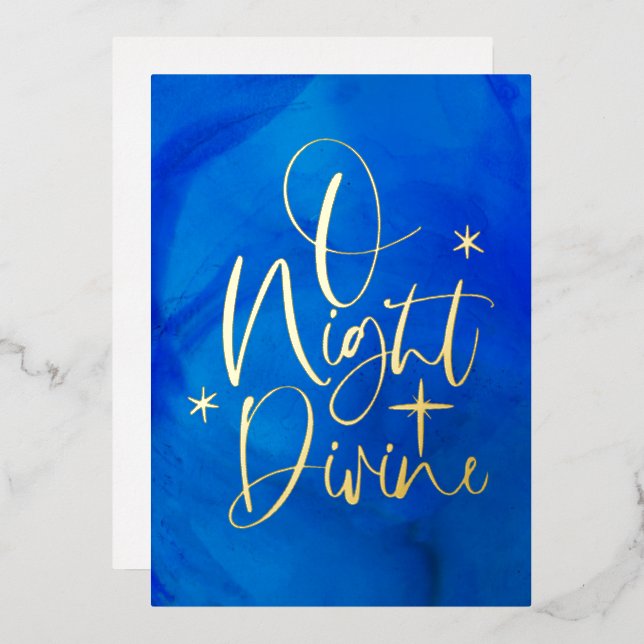 Belle carte religieuse Gold Foil (Recto/Verso)