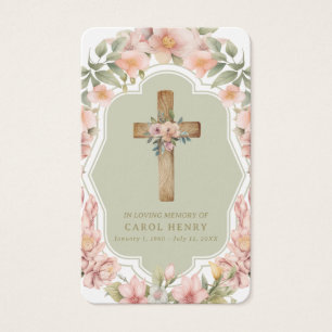 Belle Catholique En Mémoire Hail Mary Prayer Card