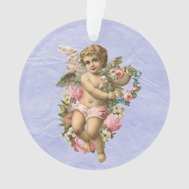 Belle Cherub Vintage / Ange aux fleurs (devant)