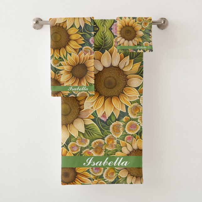 Belle collection de tournesol tendance (En situation)